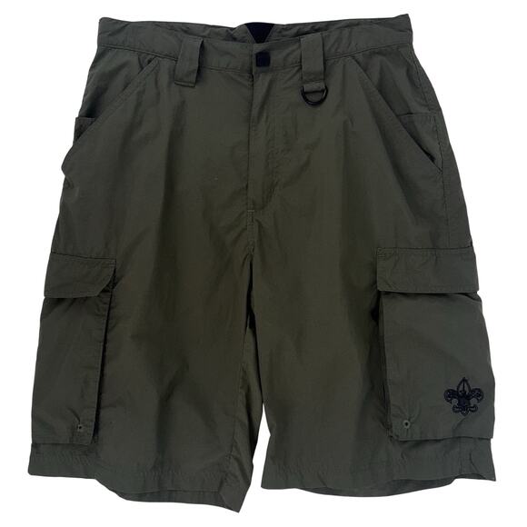 Boy Scouts of America Men’s Centennial Uniform Cargo Short Size Small Green EUC - Picture 1 of 8